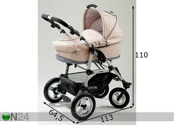 Lapsevanker Britton 4Style mõõdud