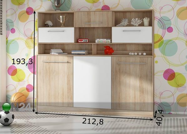 Laste kappvoodi 90x200 cm mõõdud