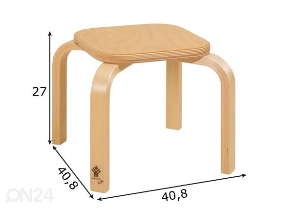 Laste taburet mõõdud
