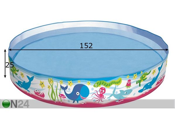 Lastebassein Ø152cm mõõdud