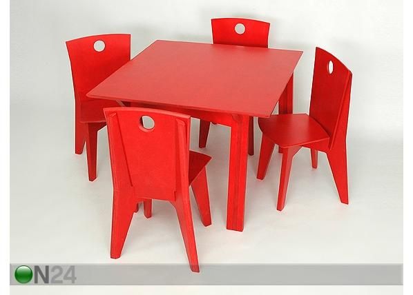 Lastelaua ja toolide komplekt