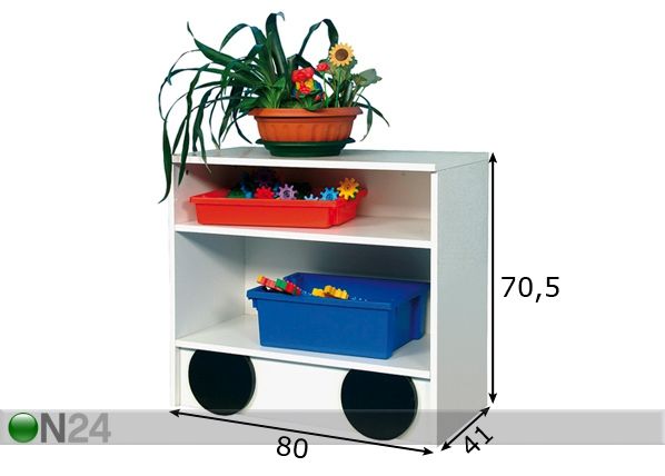 Lastetoa riiul Vagun nr.4 mõõdud