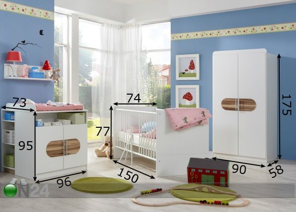 Lastetoakomplekt Lilly mõõdud