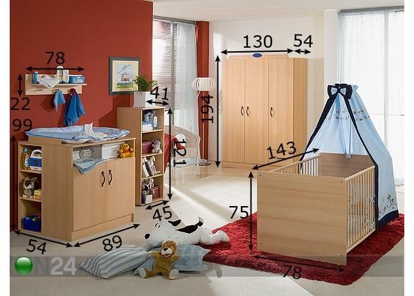 Lastetoakomplekt Nico II mõõdud