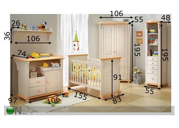 Lastetoakomplekt  Romantik mõõdud