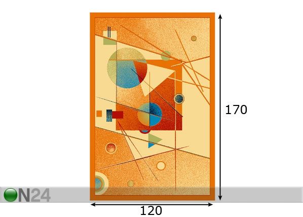 Lastevaip Fa oranž 120x170 cm mõõdud