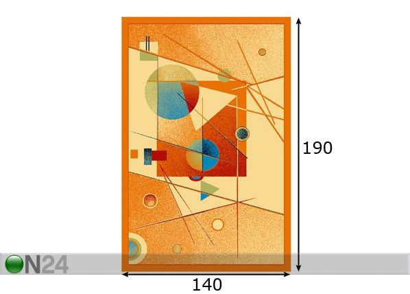 Lastevaip Fa oranž 140x190 cm mõõdud
