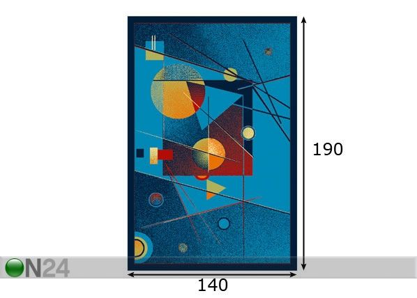 Lastevaip Fa sinine 140x190 cm mõõdud