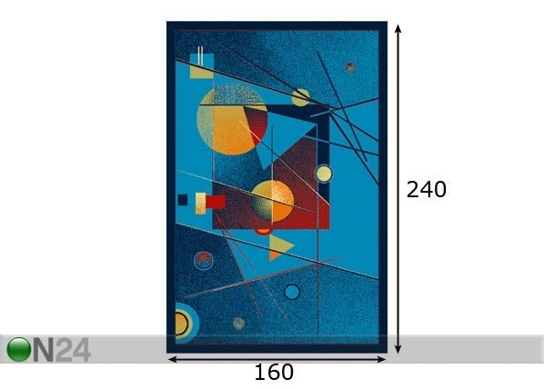 Lastevaip Fa sinine 160x240 cm mõõdud