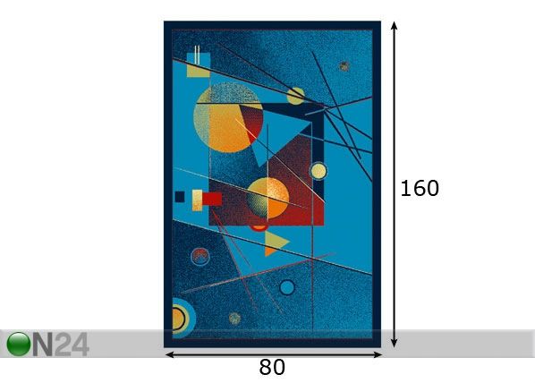 Lastevaip Fa sinine 80x160 cm mõõdud