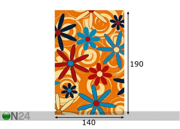 Lastevaip Fiesta 140x190 cm mõõdud