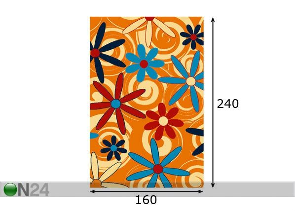 Lastevaip Fiesta 160x240 cm mõõdud