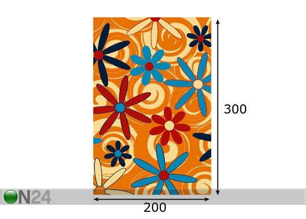 Lastevaip Fiesta 200x300 cm mõõdud