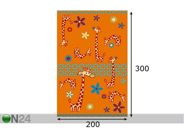 Lastevaip Giraffe 200x300 cm mõõdud