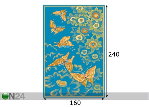 Lastevaip Nesi 160x240 cm mõõdud