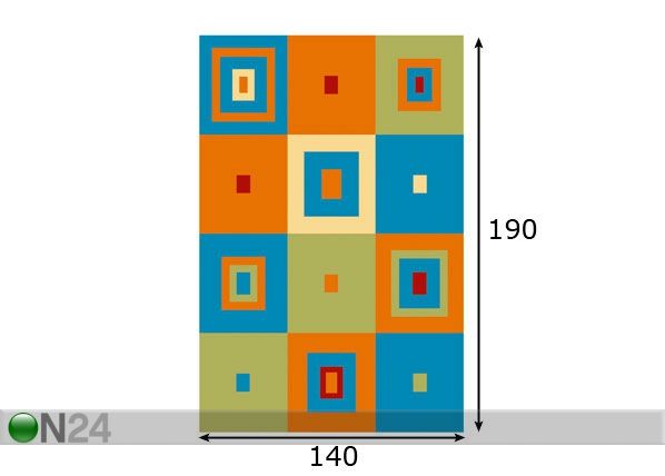 Lastevaip Plant 140x190 cm mõõdud