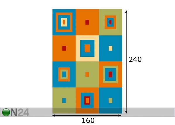 Lastevaip Plant 160x240 cm mõõdud