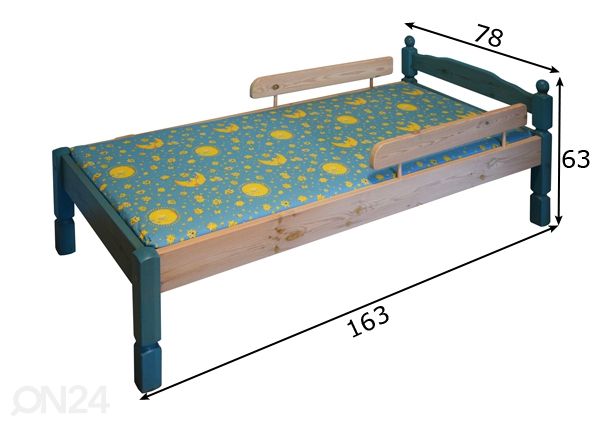 Lastevoodi 70x155 cm mõõdud
