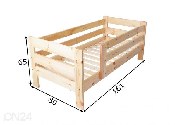 Lastevoodi 70x155 cm mõõdud