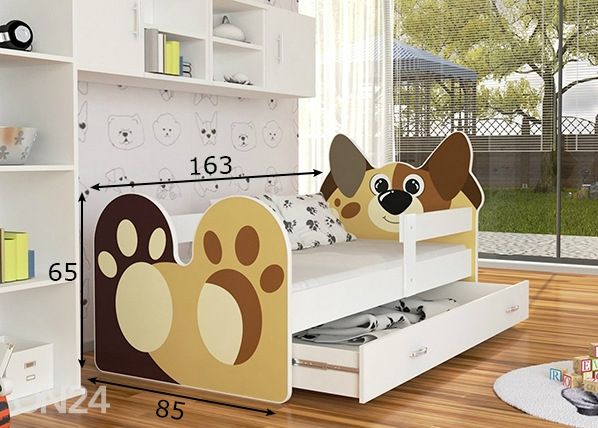 Lastevoodi 80x160 cm mõõdud