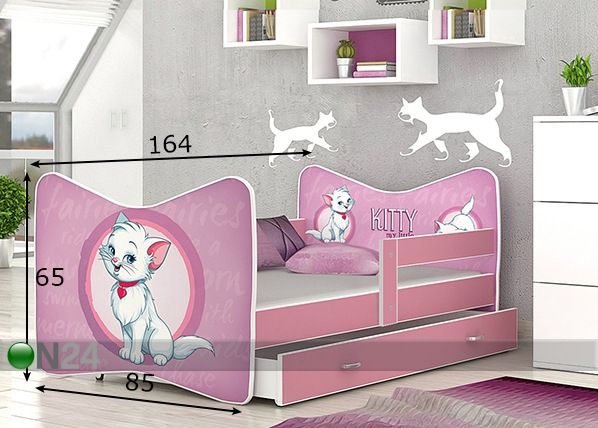 Lastevoodi 80x160 cm mõõdud