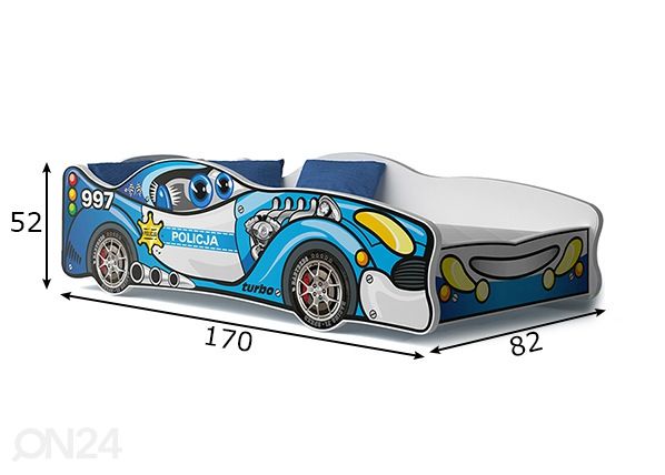 Lastevoodi 80x160 cm mõõdud