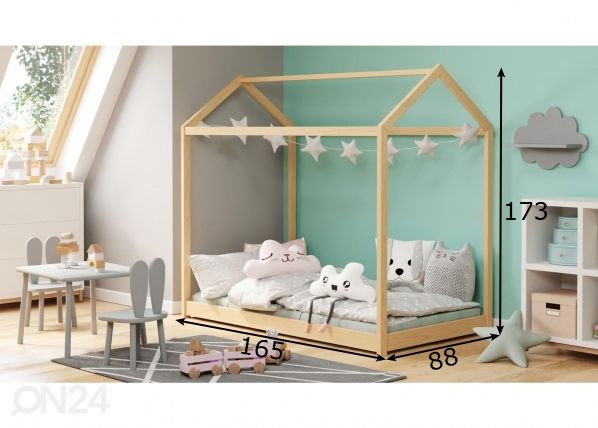 Lastevoodi 80x160 cm mõõdud