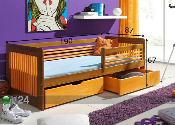 Lastevoodi komplekt 80x180 cm mõõdud