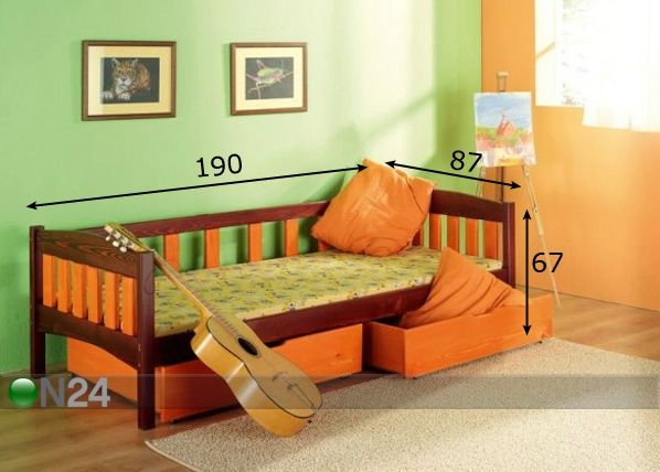 Lastevoodi komplekt Susanna 80x180 cm mõõdud