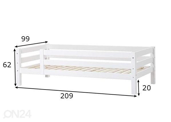 Lastevoodi Premium 90x200 cm mõõdud