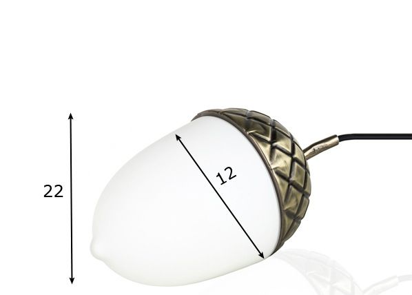 Laualamp Acorn mõõdud