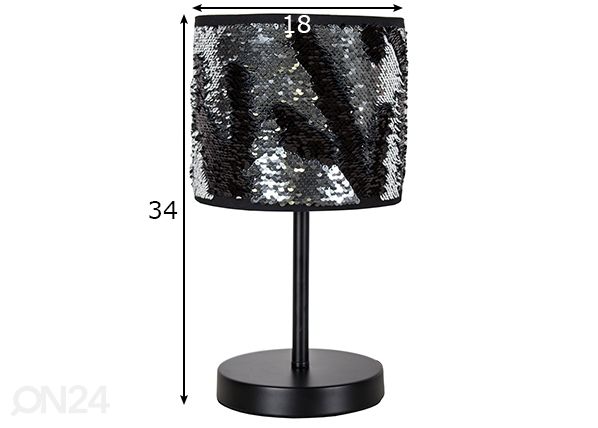 Laualamp Bling, kroom mõõdud