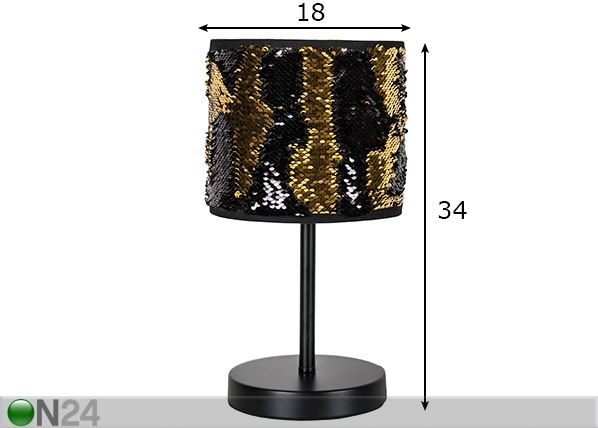 Laualamp Bling, kuld mõõdud