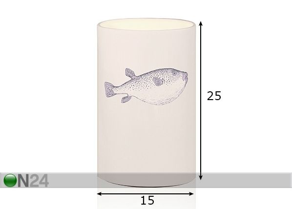Laualamp Blowfish mõõdud