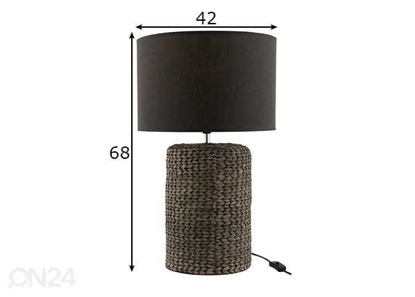 Laualamp Braid mõõdud