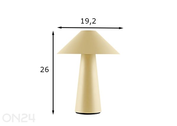 Laualamp Cannes, laetav mõõdud