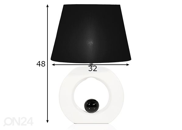 Laualamp Circle mõõdud