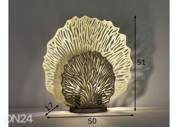 Laualamp Coral mõõdud