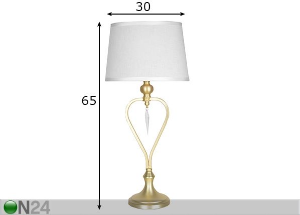 Laualamp Crystal mõõdud