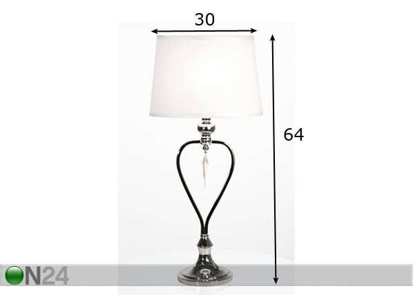 Laualamp Crystal mõõdud