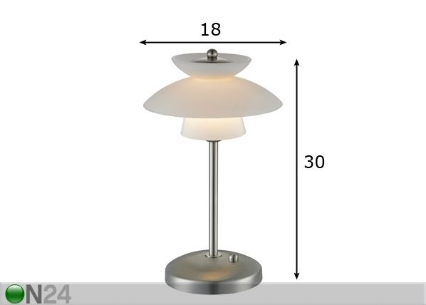 Laualamp Dallas Ø 18 cm mõõdud
