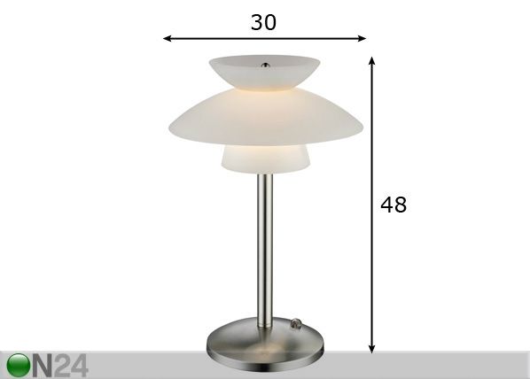 Laualamp Dallas Maxi Ø 30 cm mõõdud