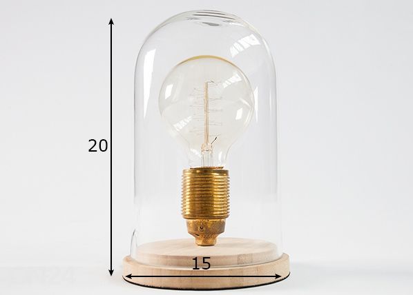 Laualamp Edison mõõdud