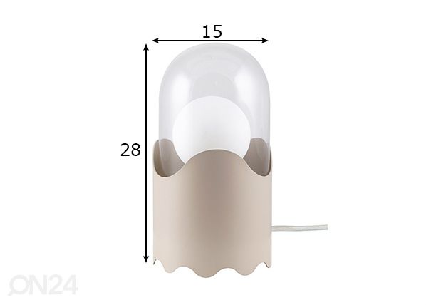 Laualamp Ghost mõõdud