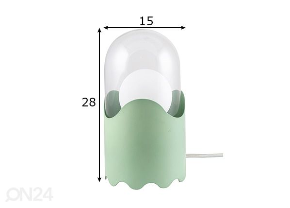 Laualamp Ghost mõõdud