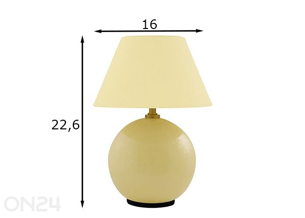 Laualamp Iris 16, laetav mõõdud