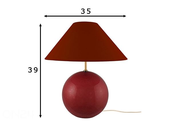 Laualamp Iris 35 mõõdud