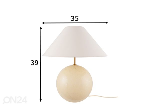 Laualamp Iris 35, kreemjas