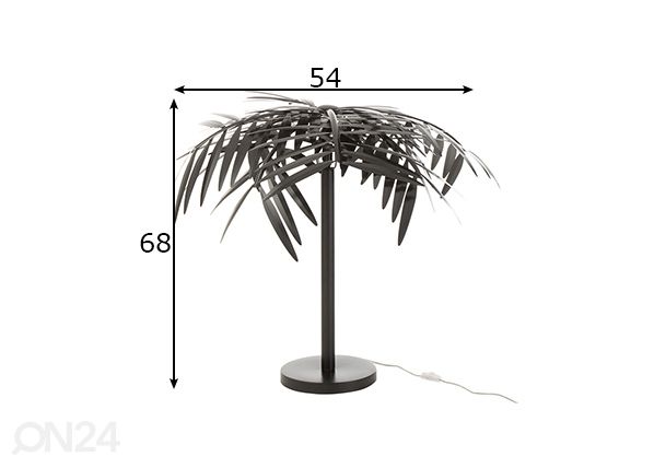 Laualamp Leaf mõõdud