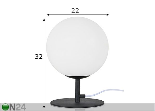 Laualamp Luna XL mõõdud